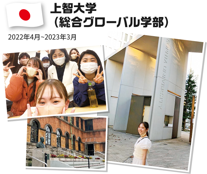 上智大学（総合グローバル学部） 2022年4月~2023年3月